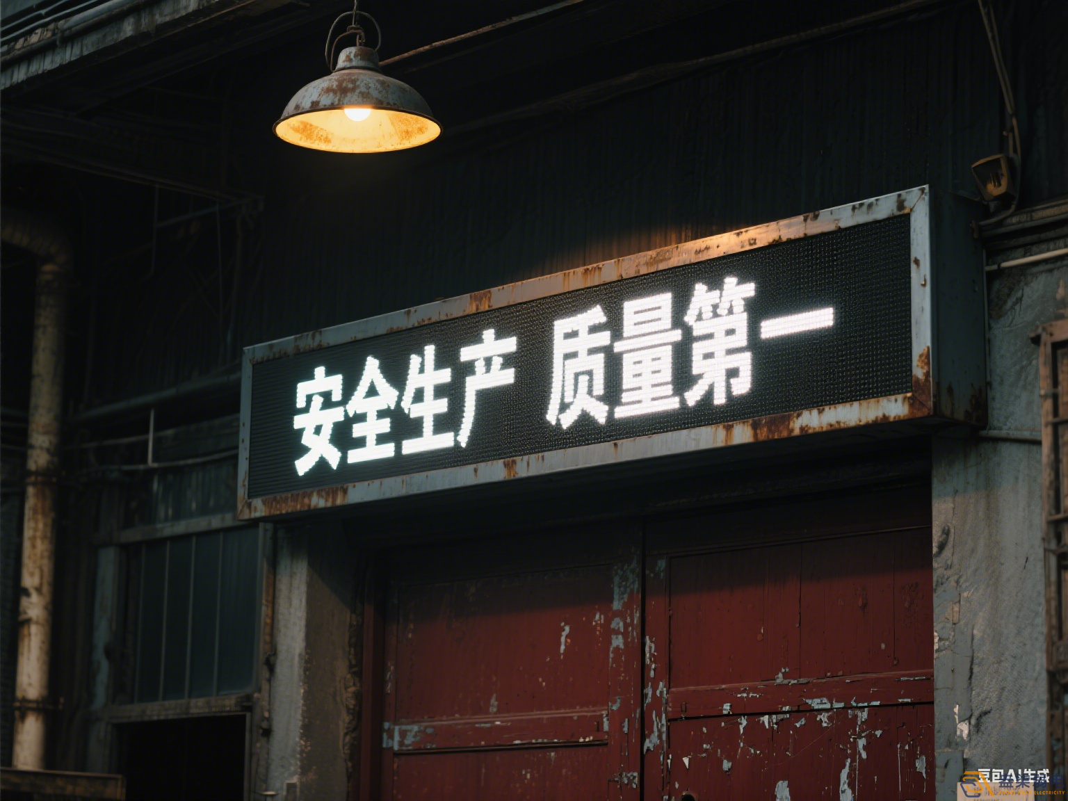 工厂门头屏—滚动字幕走字屏解决方案