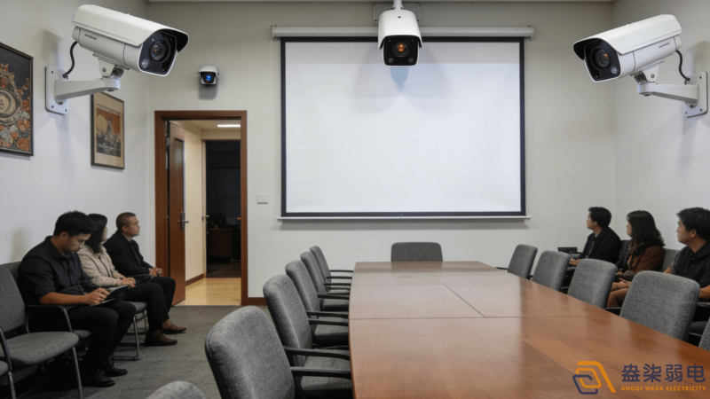 小型会议室监控摄像头如何布置？