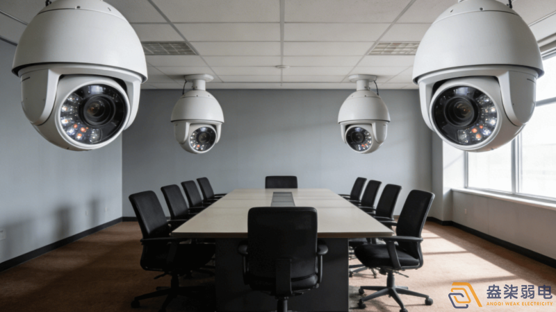 中型会议室监控摄像头如何布置？