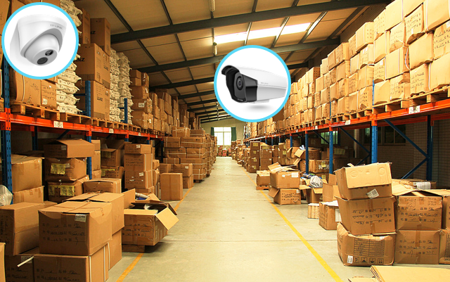 工厂仓库安装火灾监控，保证仓库中物品及人员的安全